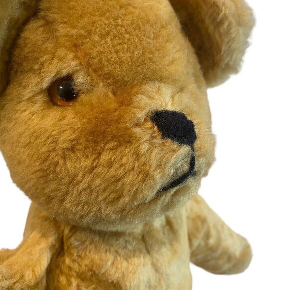 Alresford Crafts LTD Honey bear soft plush stuffed toy 19” red shirt overalls - Picture 8 of 13